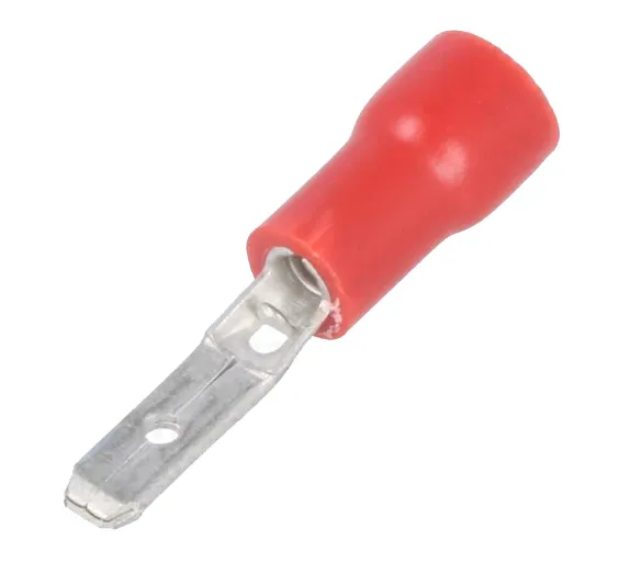 [77368] Spadestik rød 2,8mm.han 50stk.