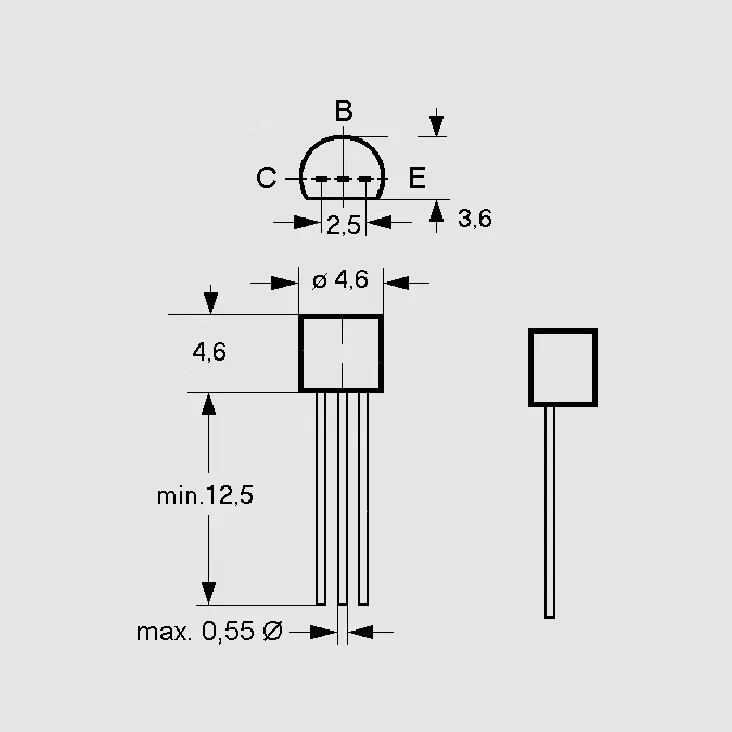 [77521] NPN-Darl 30V 0,5A 0,625W B>30000 TO92