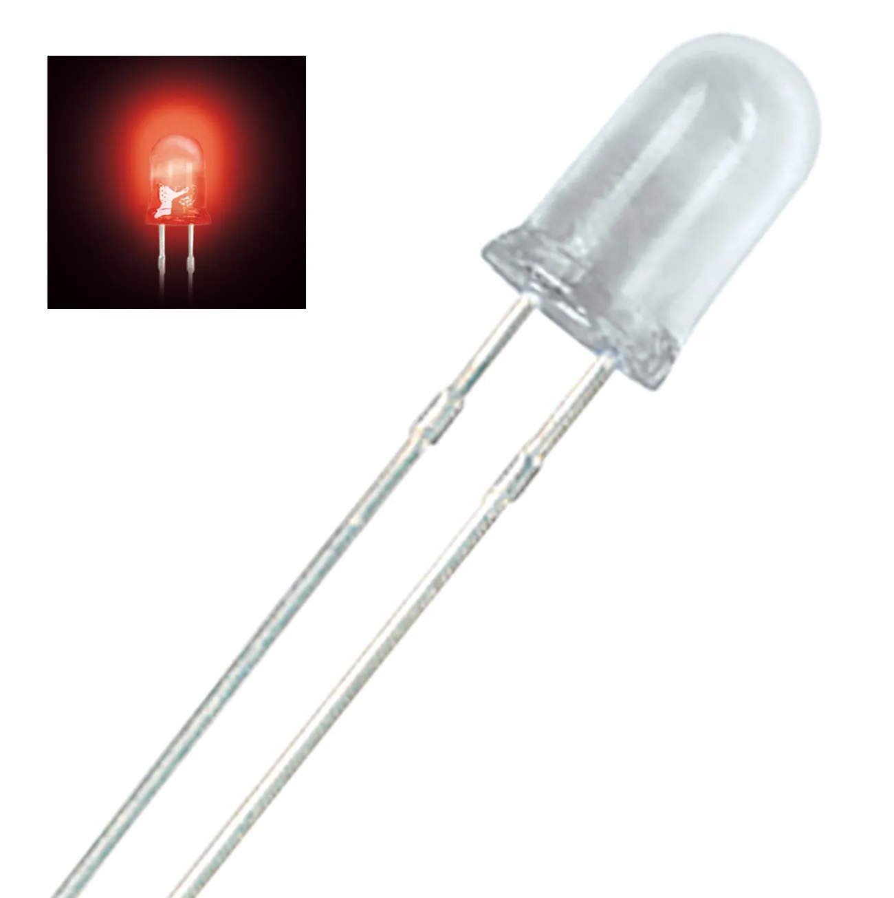 [79306] LED Water-clear Red 1700mcd 15° 5mm