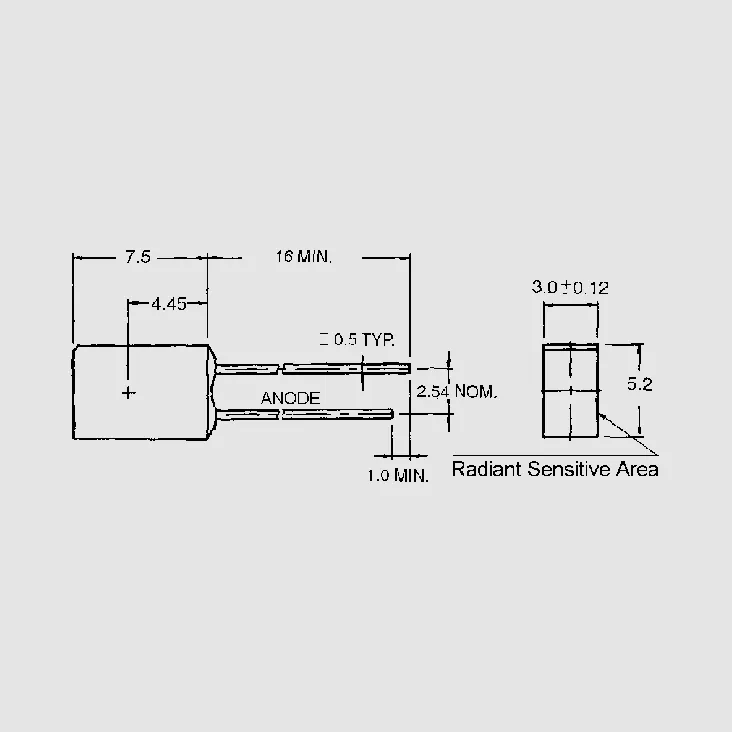 [79633] PIN Fotodiode sort 140&deg; 