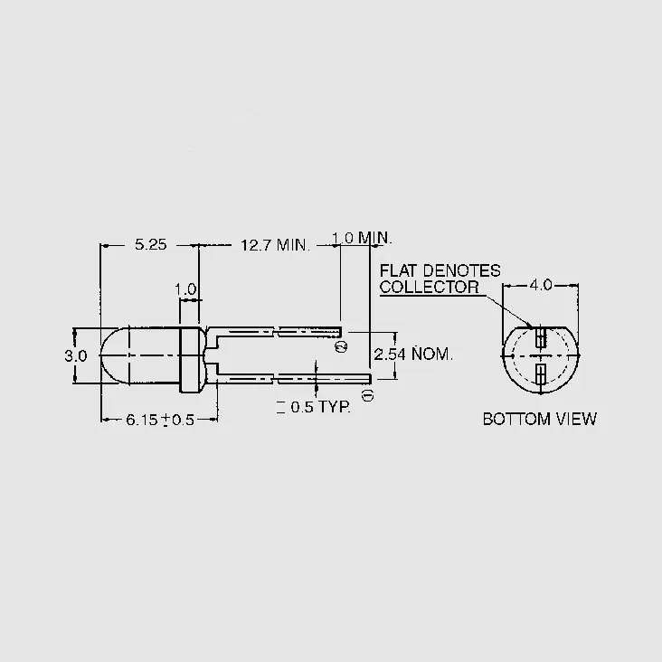 [79640] Phototrans. Water-clear 0,8mA 3mm