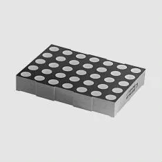 [79769] 5x7 LED Red 31,79mm 12mcd CC/AR 32x23mm.