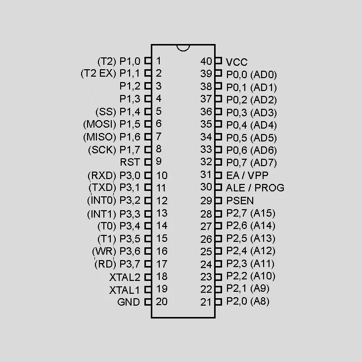 [80682] ISP-MC 5V 8K-Flash 24MHz DIP40
