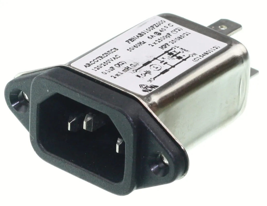 [86350] Støjfiltre IEC Plug 250VAC 6A