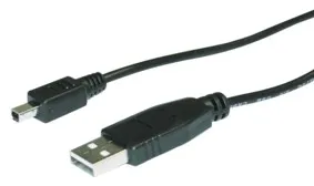 [95849] High Speed USB A til 4-pin mini USB B, 1,8 meter