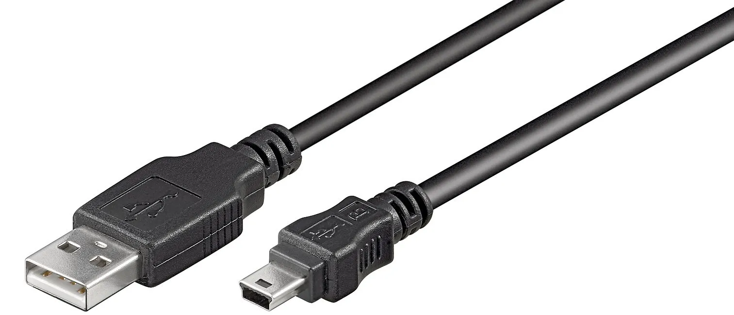 [95855] USB 2.0 Han (type A)> USB 2.0 mini Han (type B, 5-pin) 3,0 meter