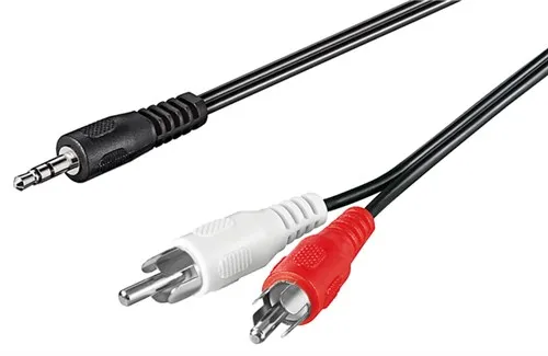 [95880] Minijack til phono kabel, 3 meter