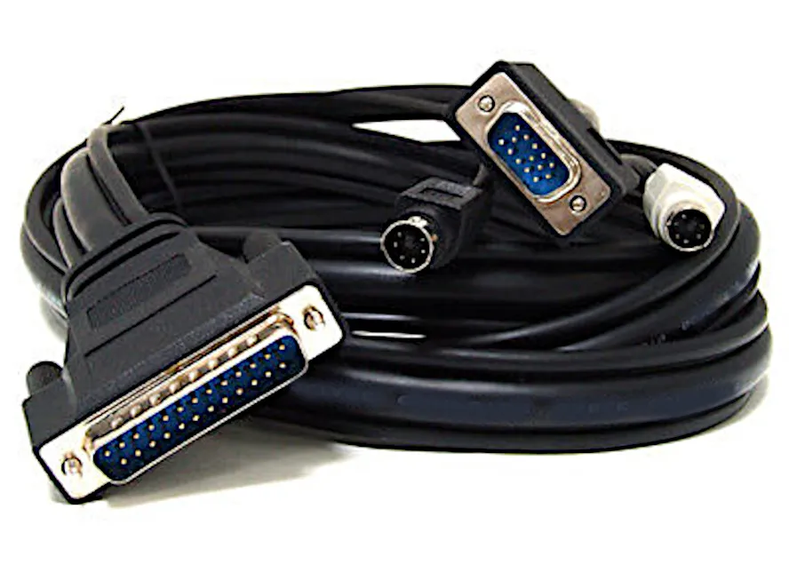 [96200] Kabel DSUB25 han <-> VGA han + 2 PS2 han, 5 meter