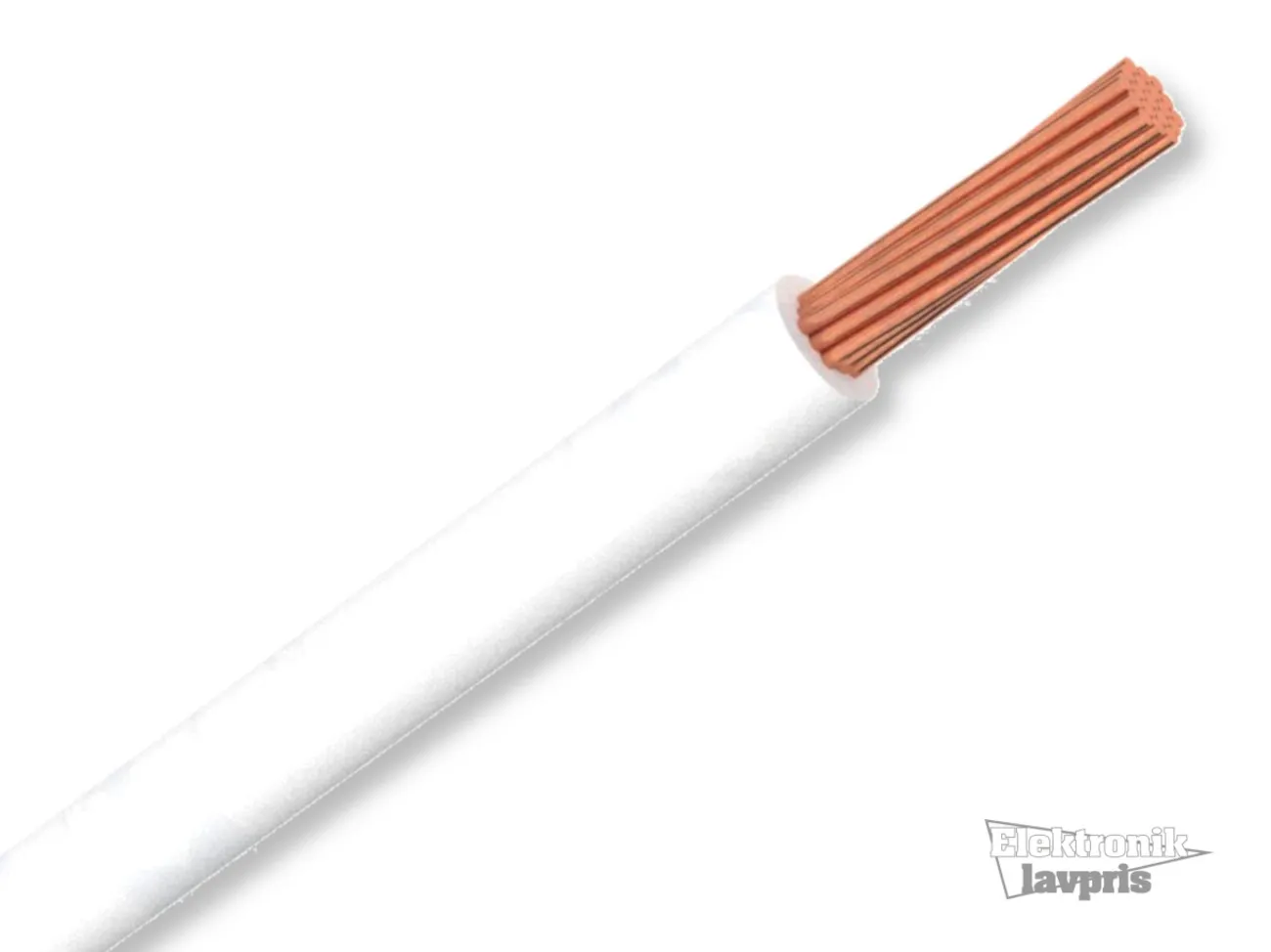 [96422] PVC-Ledning, H07V-K, 2,5mm², hvid