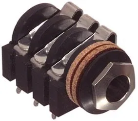 [96426] 6,35mm stereo Jack bøsning med 3 afbrydere NEUTRIK