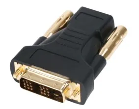 [96564] HDMI hun - DVI han adapter, guldbelagt