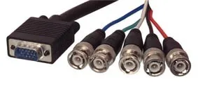 [97082] Monitor kabel, HD15M -> 5xBNC, 1,8 meter