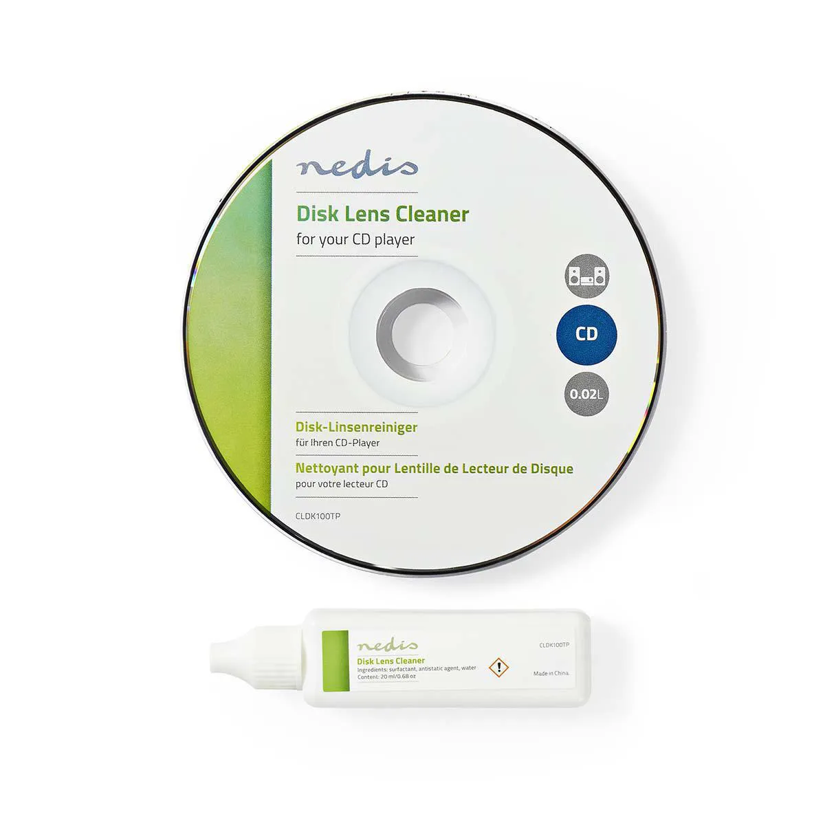 [111646] Rense disc, CD afspiller, 20ml