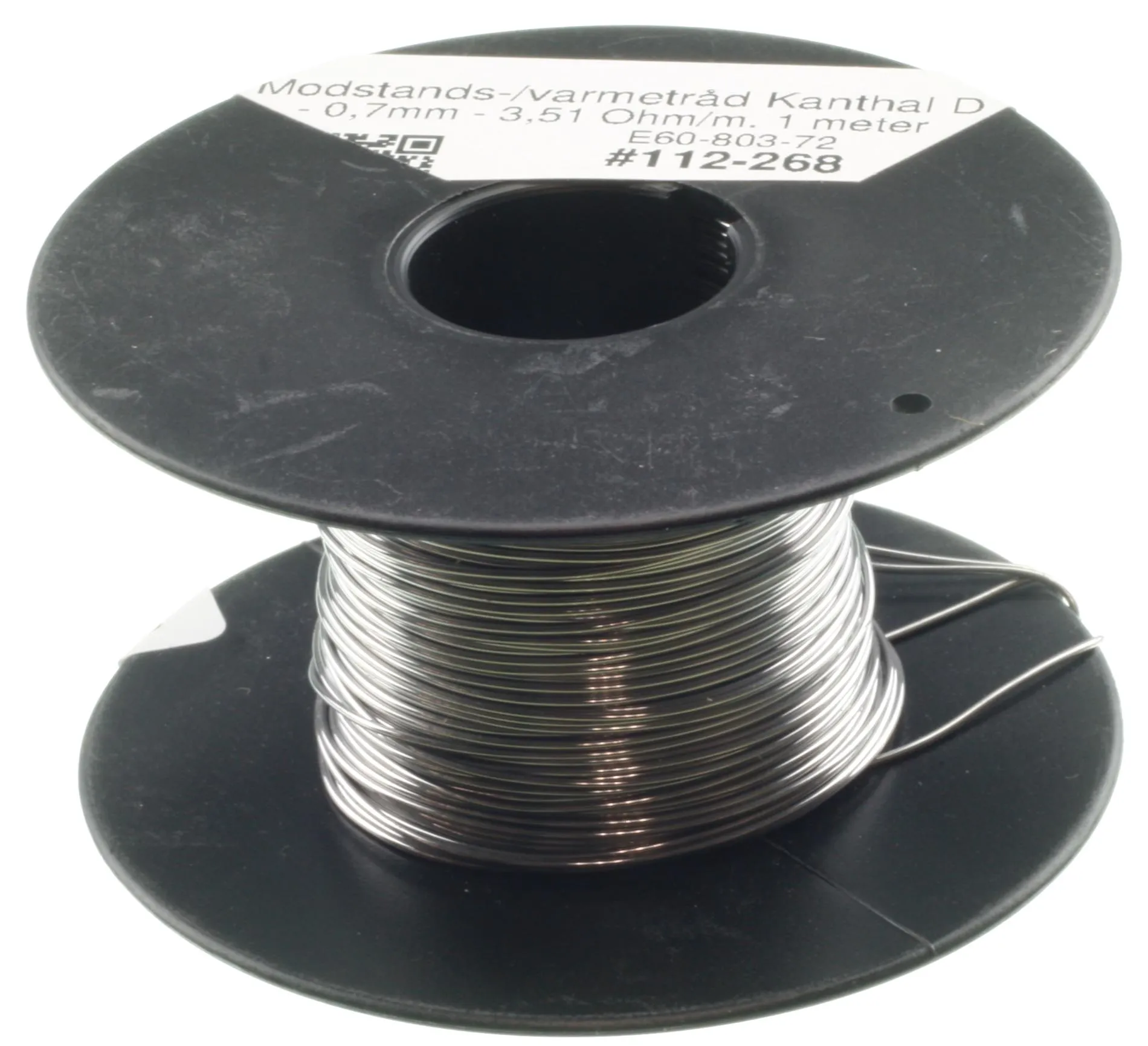 [112268] Modstands-/varmetråd Kanthal D - 0,7mm - 3,51 Ohm/m. 1 meter