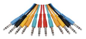 [112488] HQ BALANCED PATCHCABLE 6 COLOURED 0.30 m