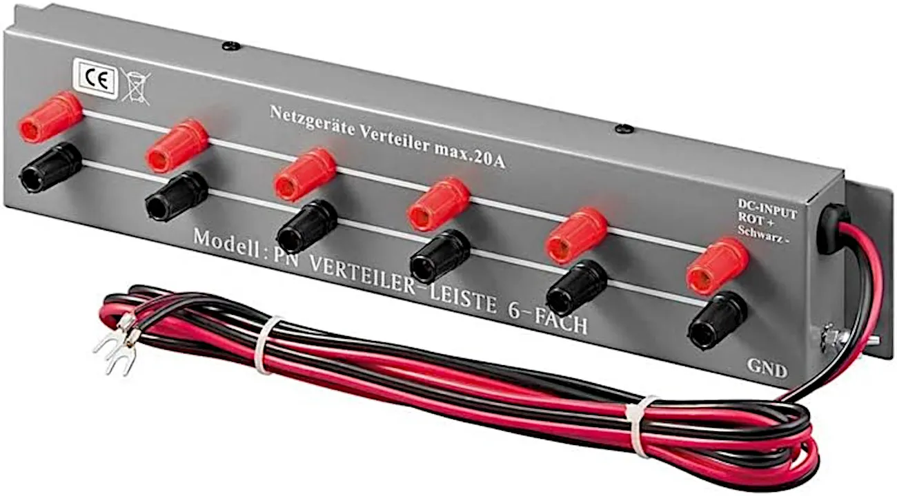 DC power-supply-socket 6-sockets max. 20A | B2C