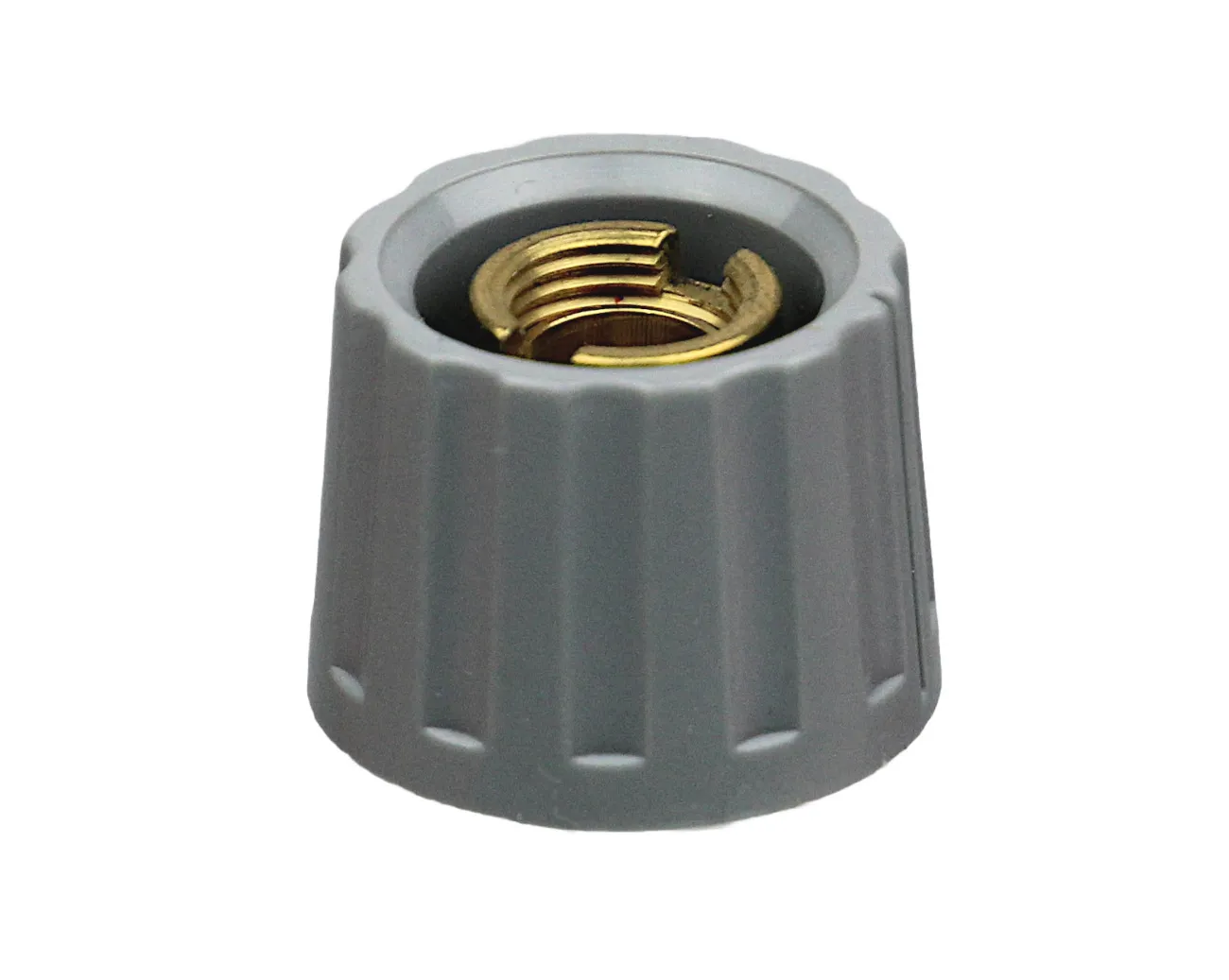 [112606] MENTOR - 332.604 - KNOB grå, FLUTED, 20MM DIAMETER