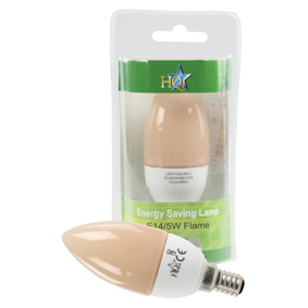 [112740] HQ ENERGISPAREPÆRE 5W FLAMME-farvet