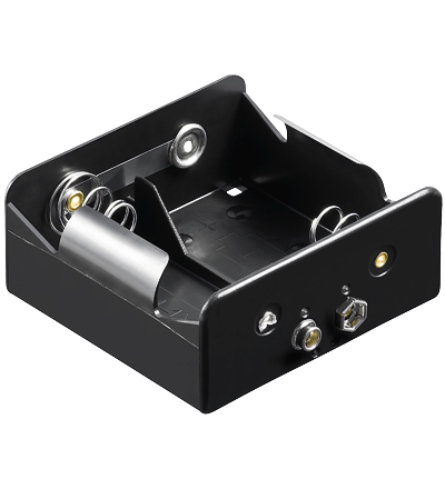 [113375] Batteriholder D x2 (Mono) Snaplås