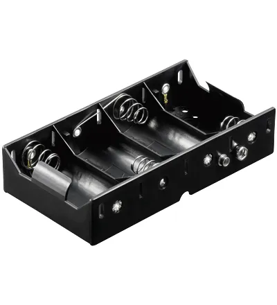 [113377] Batteriholder D (Mono) x4 Snaplås
