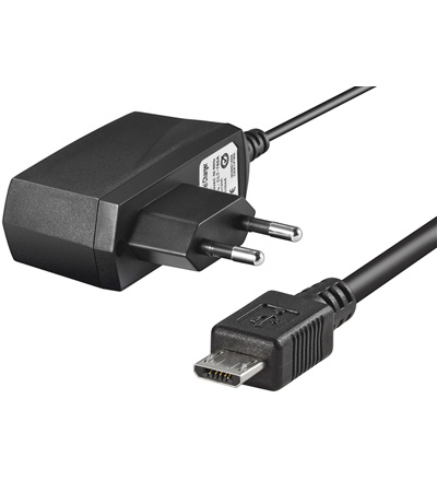 [113457] Oplader for Nokia 6500, 7900, 8600 og Motorola V8, micro usb