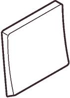 [113658] LK Fuga løs Tangent for afbryder 1polet hvid