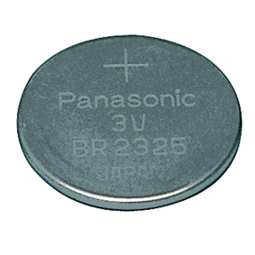 [114532] Lithium knapbatteri 23 x 2,5mm. 3V, 160mAh
