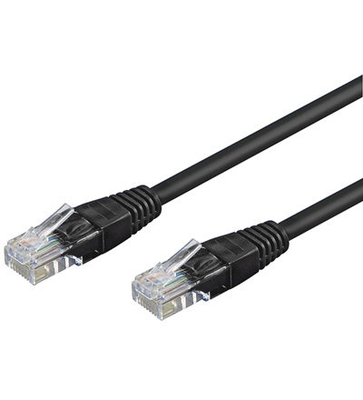 [114915] NETVÆRKSKABEL CAT5e UTP SORT 50m
