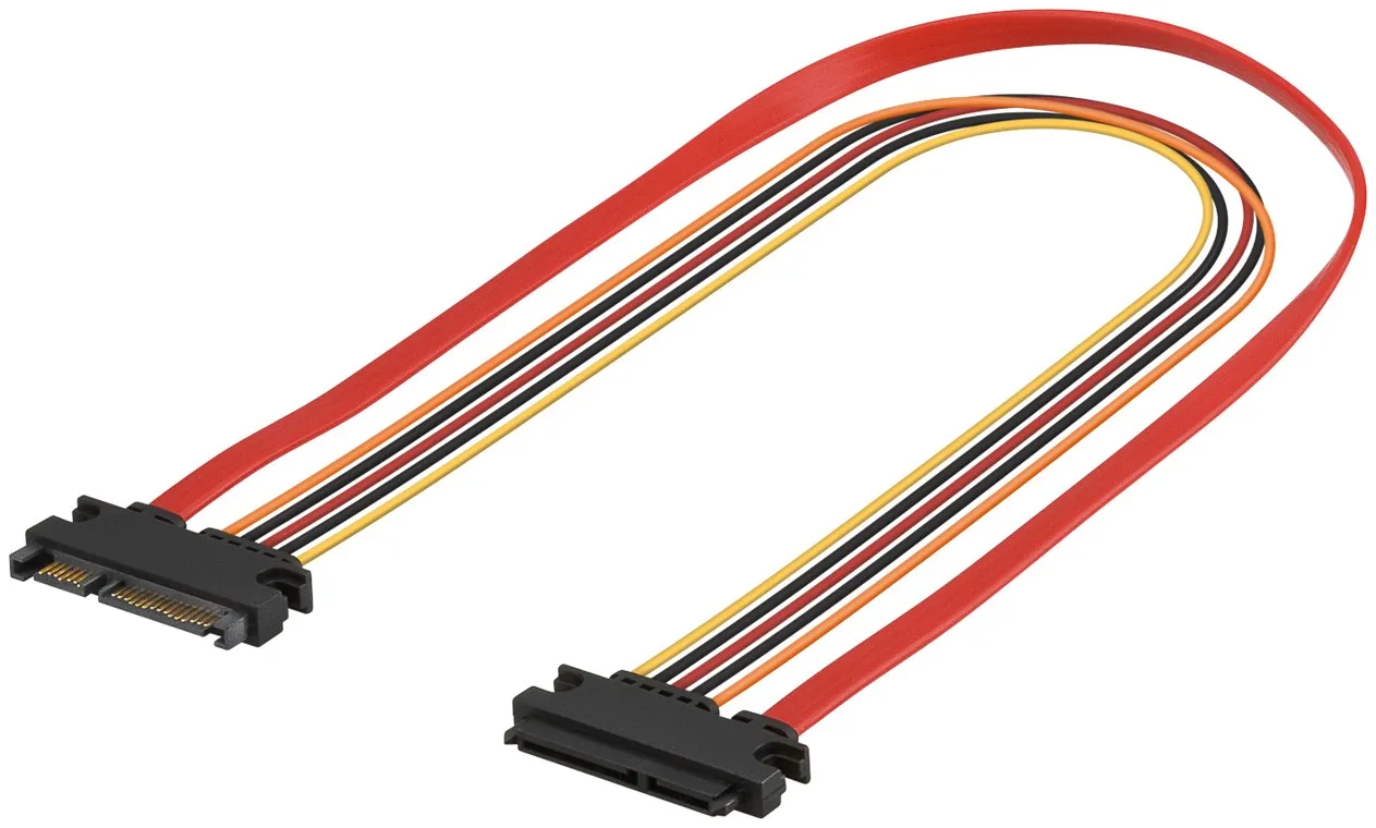 [114930] SATA data og strømkabel forlænger, 50cm