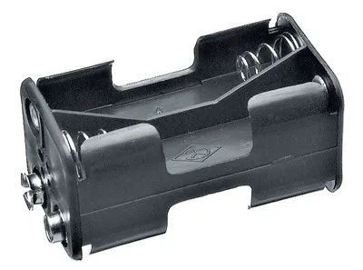 [115057] Batteriholder 4 X AAA (2x2) snaplås