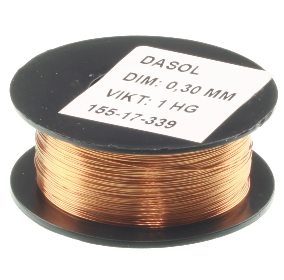 [115178] Kobbertråd, lakeret, 0,30mm, 100g