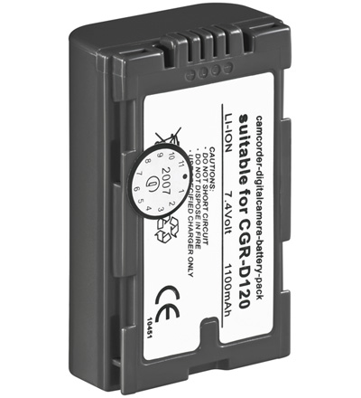 [115281] Batteri til CGR-D120 1100mAh