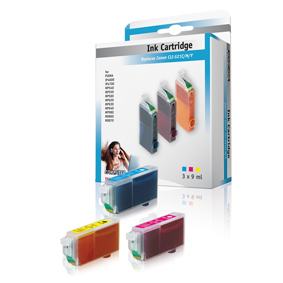 [115523] KÖNIG TRIPLE COLOR INK CARTRIDGE PACK FOR CANON