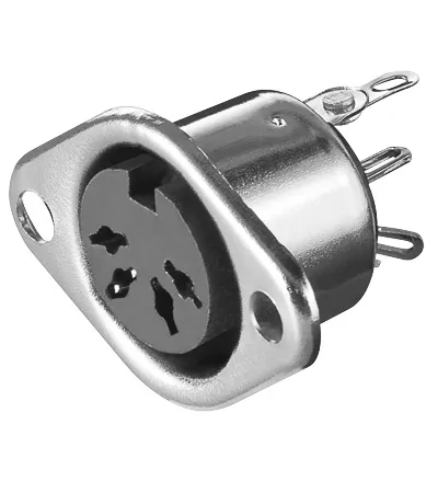 [115821] DIN bøsning chassis 4-pol