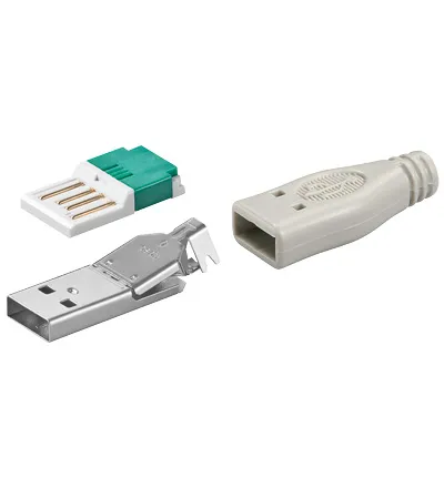 [116112] USB PLUG A-Version tool-less assembly