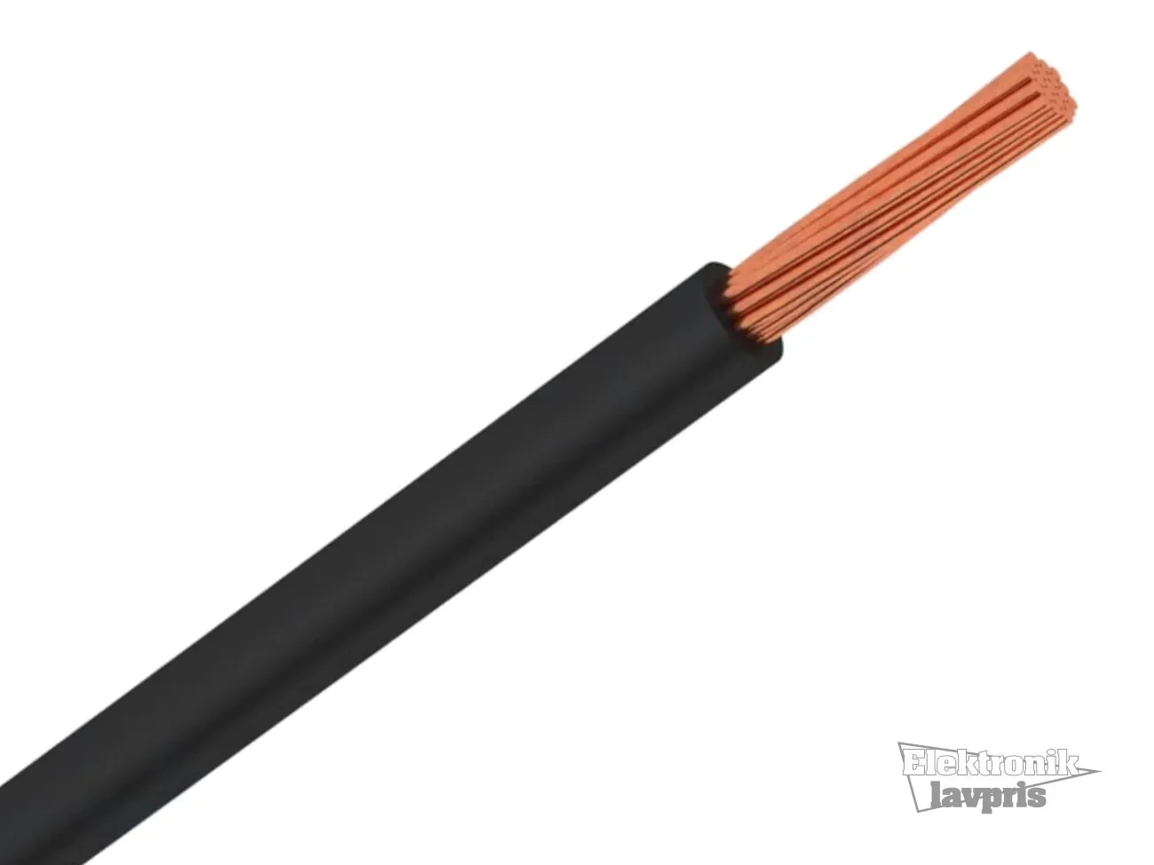 [87263] PVC-ledning 2,5mm² Sort