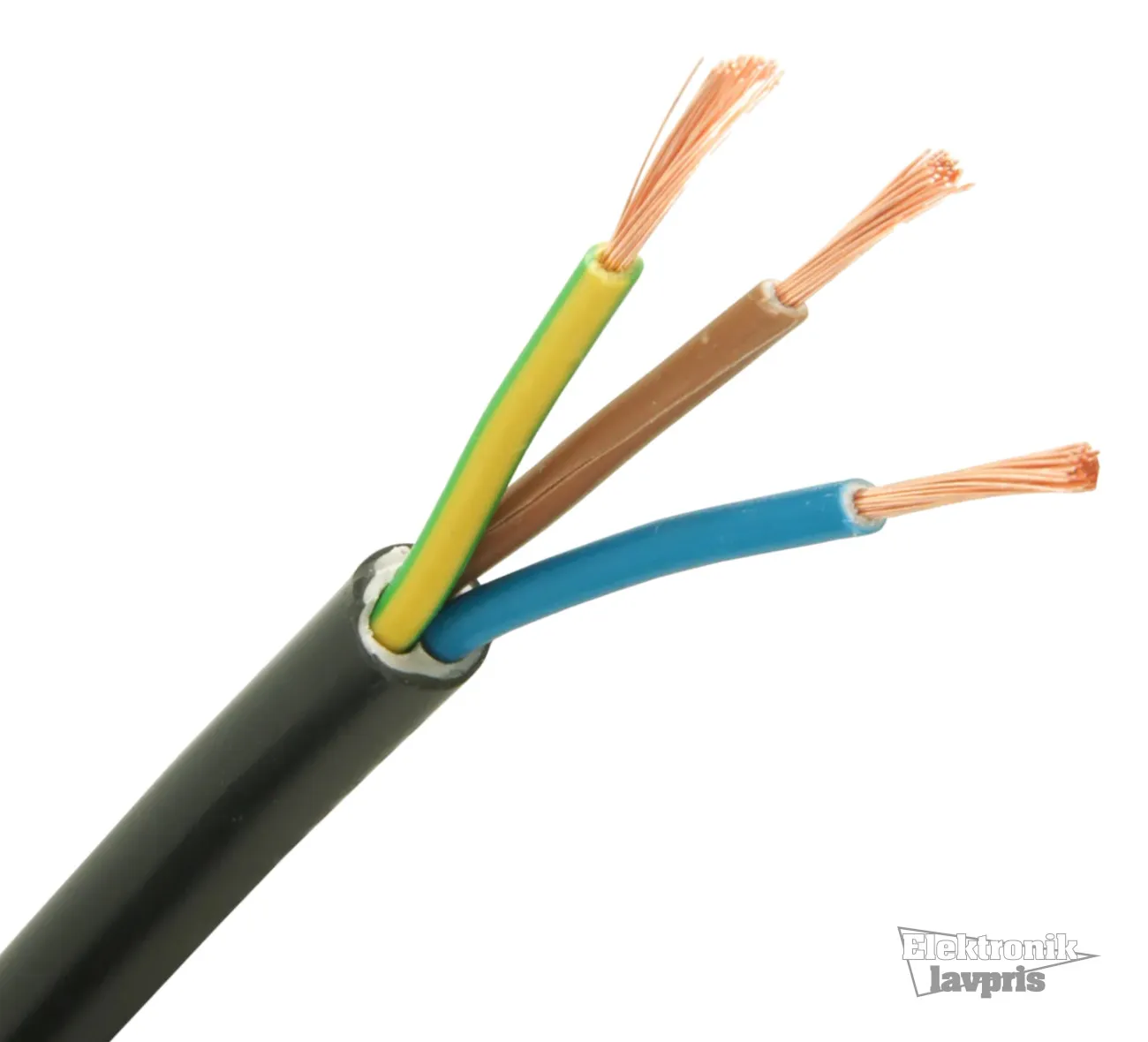 [87282] Netledning, 3x1,50mm², sort