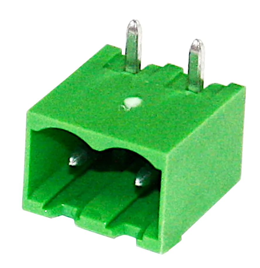 [87632] Box Header 5,08 Hor. 2-Pole Closed End