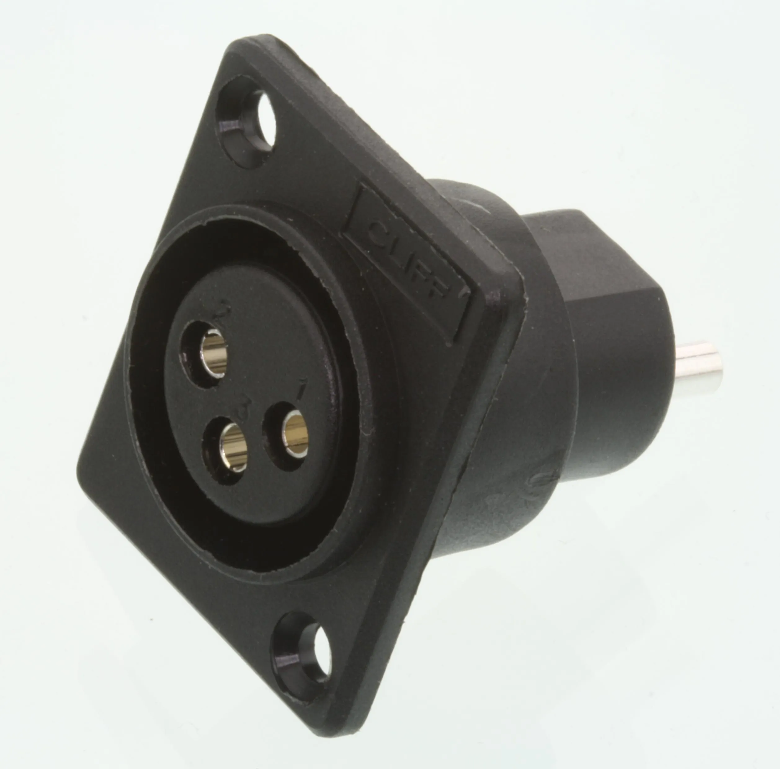 [87712] 3-pol XLR Hun chassis PLASTIK CLIFF