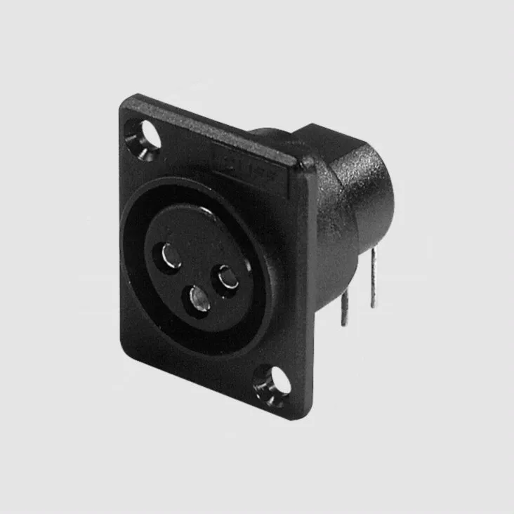 [87714] 3-pol XLR hun chassis og printmontering CLIFF