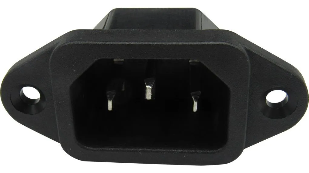 [87809] IEC C14 Power Connector, Spacing=40mm 4,8mm.