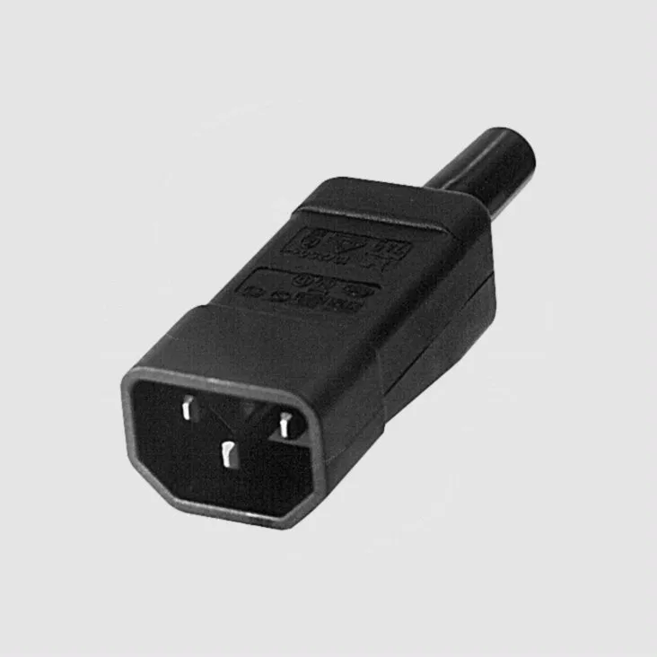[87818] IEC Power Connector C14, Straight/skrue