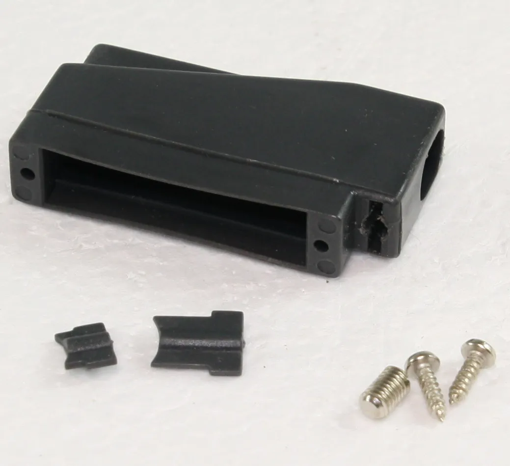 [87965] D-Sub-Hood 25-Pole Side Entry BLACK