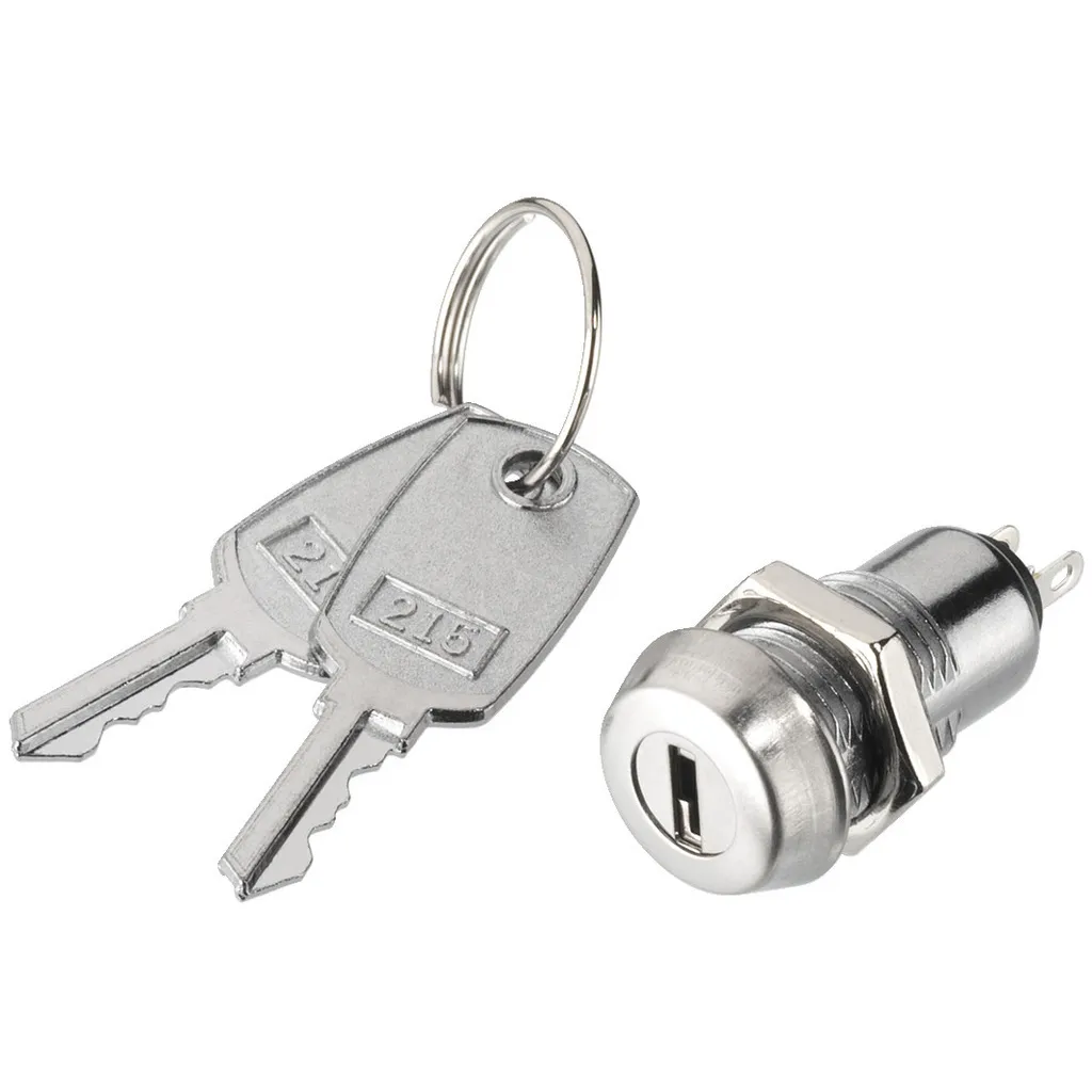 [88467] Key Switch 120V/2A - Nøgle ud i begge positioner