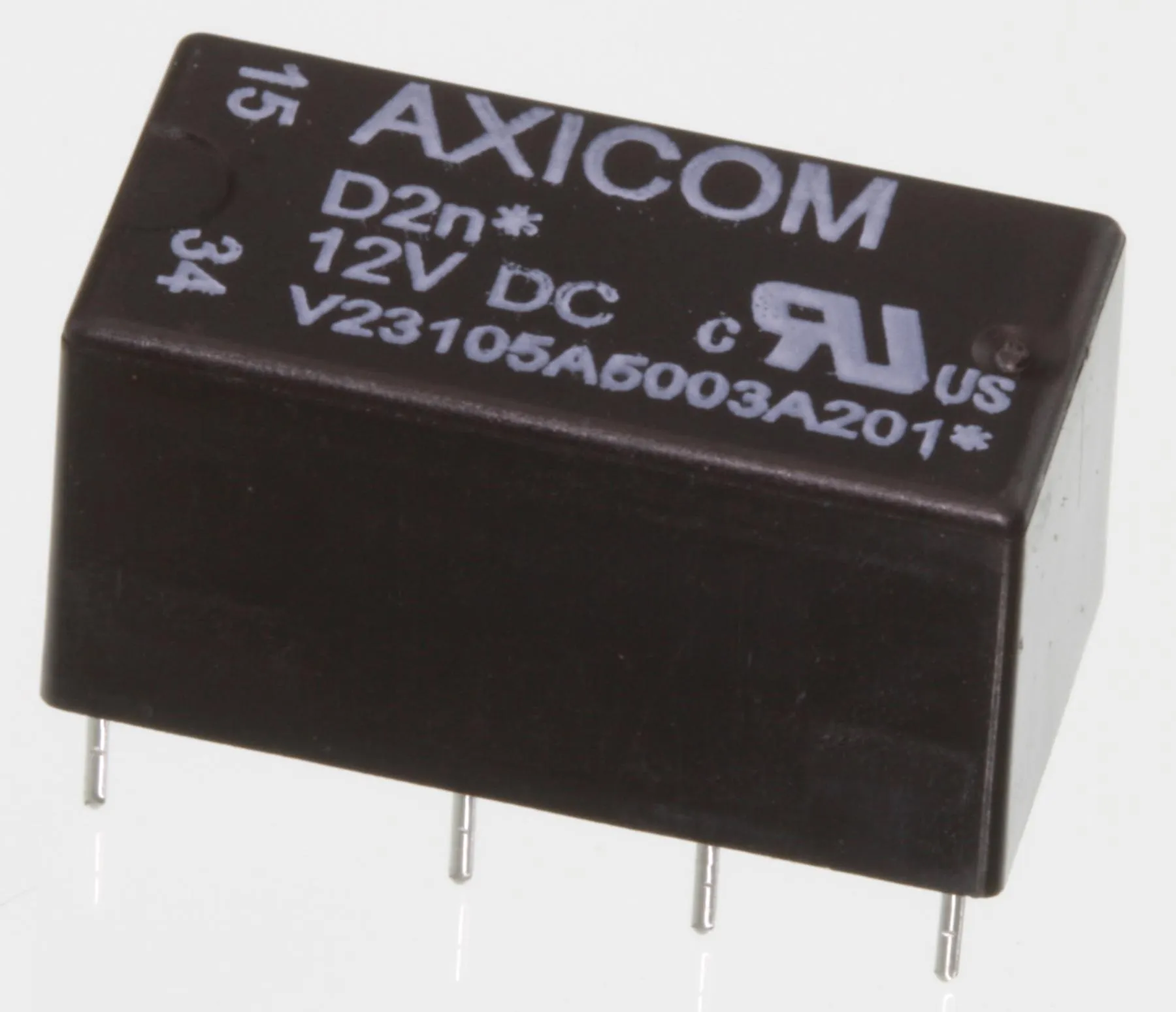 [88720] Axicom Relæ12V/150mW/960R/DPDT/2xSkifte/2A-250VAC