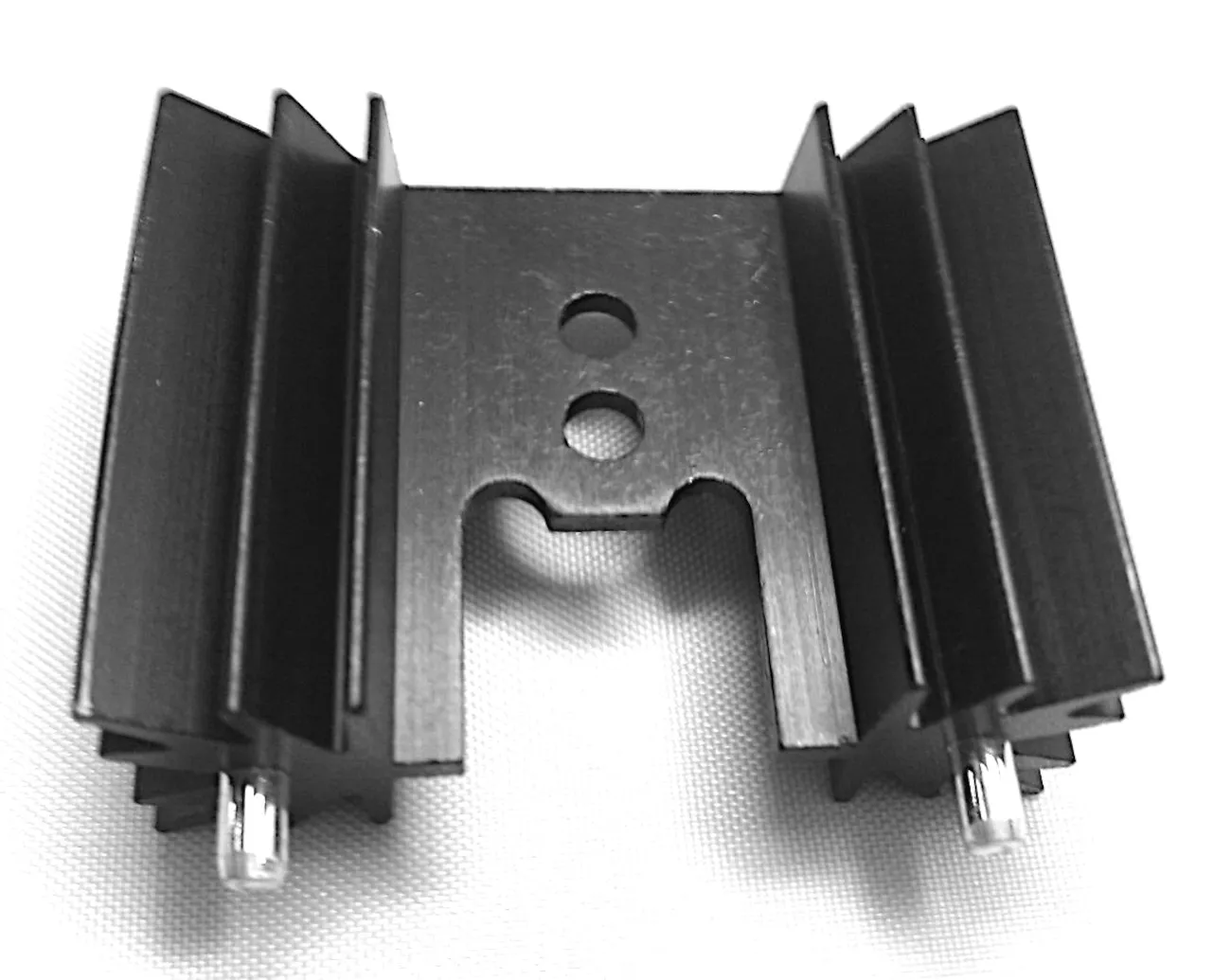 [89233] Køleplade Sort Alu 25,4/34,9mm