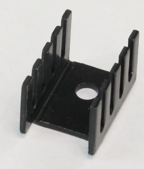 [89261] Køleplade Sort Alu Til T0-220 13,3x19,1x12,7mm