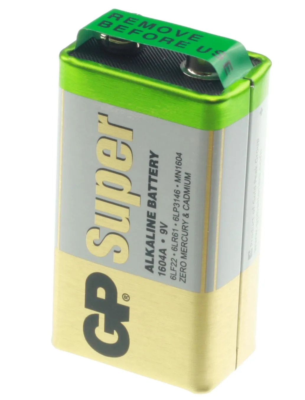[89490] 9V Alkaline Batteri, 6LF22, GP Super