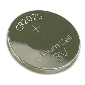 [89535] Knapcellebatteri CR2025 3V, 165mA, h 20, 0x2,5 mm