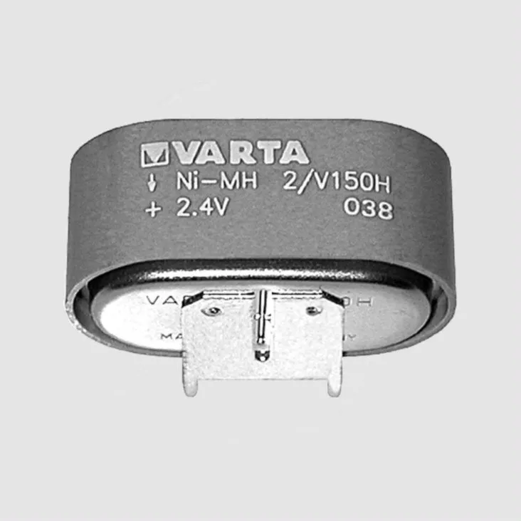 [89631] 2,4V 150mAh 12,3x26,8x15,3mm. med 3 printben